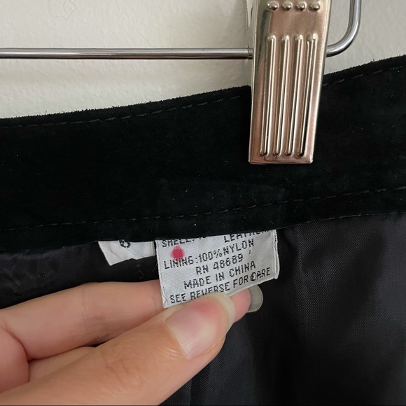 Vintage Genuine Suede Pencil Skirt - Picture 8 of 16